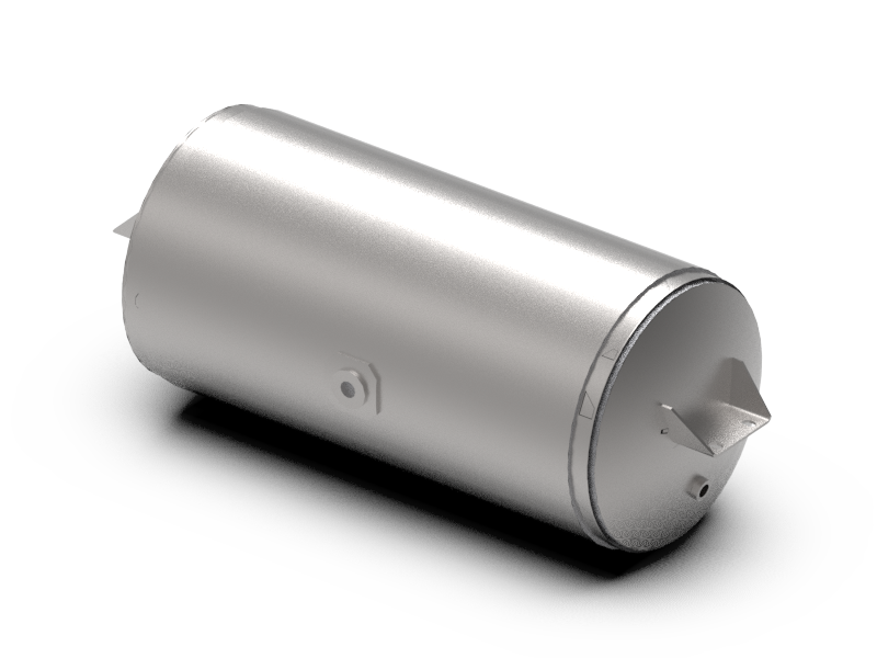 Air tank 12", 29.5" center-to-center (c/c), 3 holes 3/4 NPT