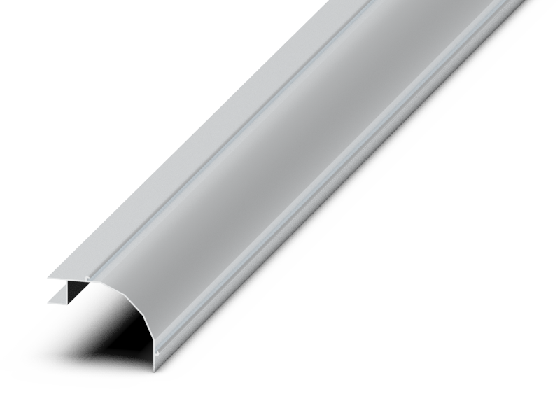 Front radius corner with integrated post and retainer