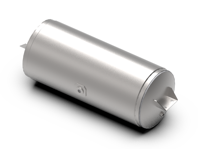 Air tank 12", 32" center-to-center (c/c), 2 holes 3/4 NPT