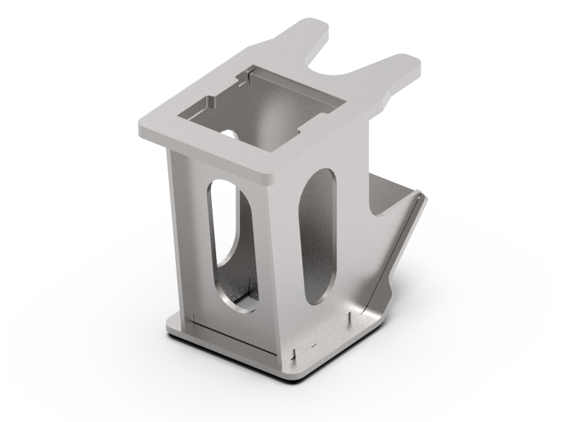 Fabricated single pocket/box for 5" bunk