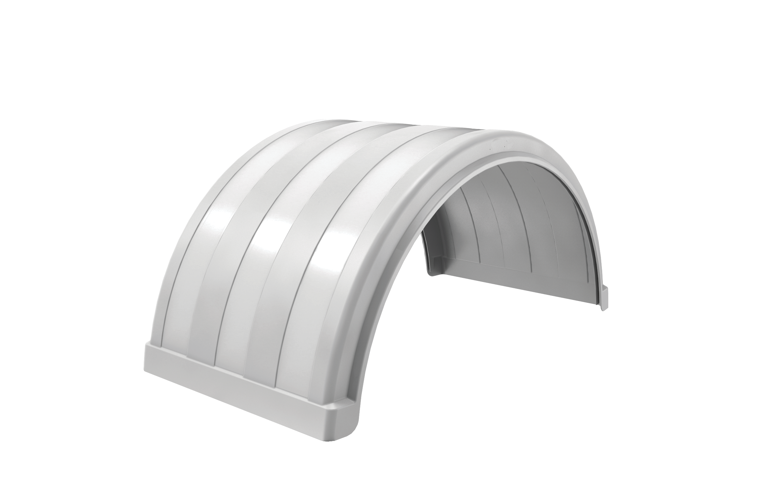 75" Poly Single Axle Fender - Silver