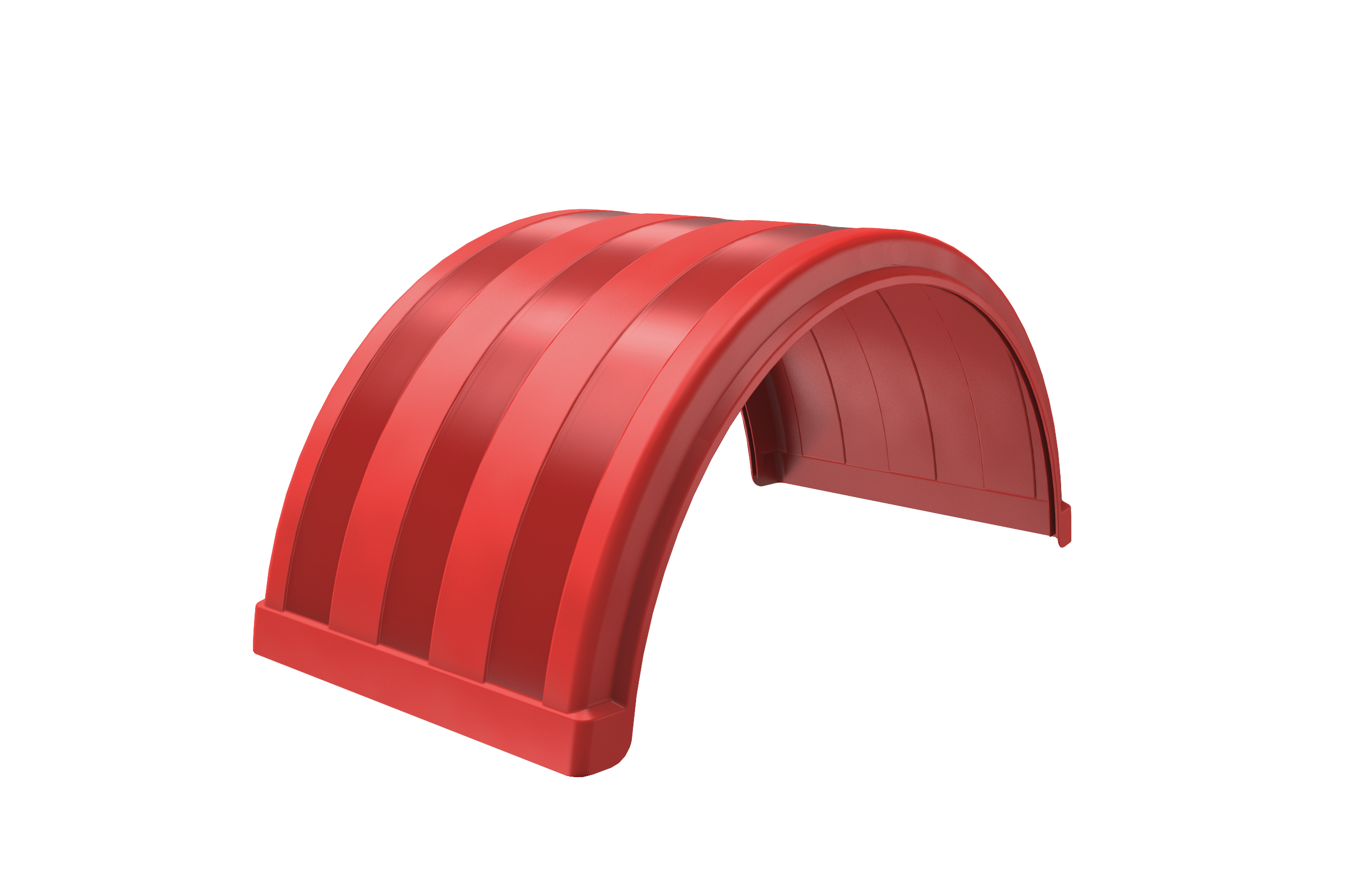 75" Poly Single Axle Fender - Red