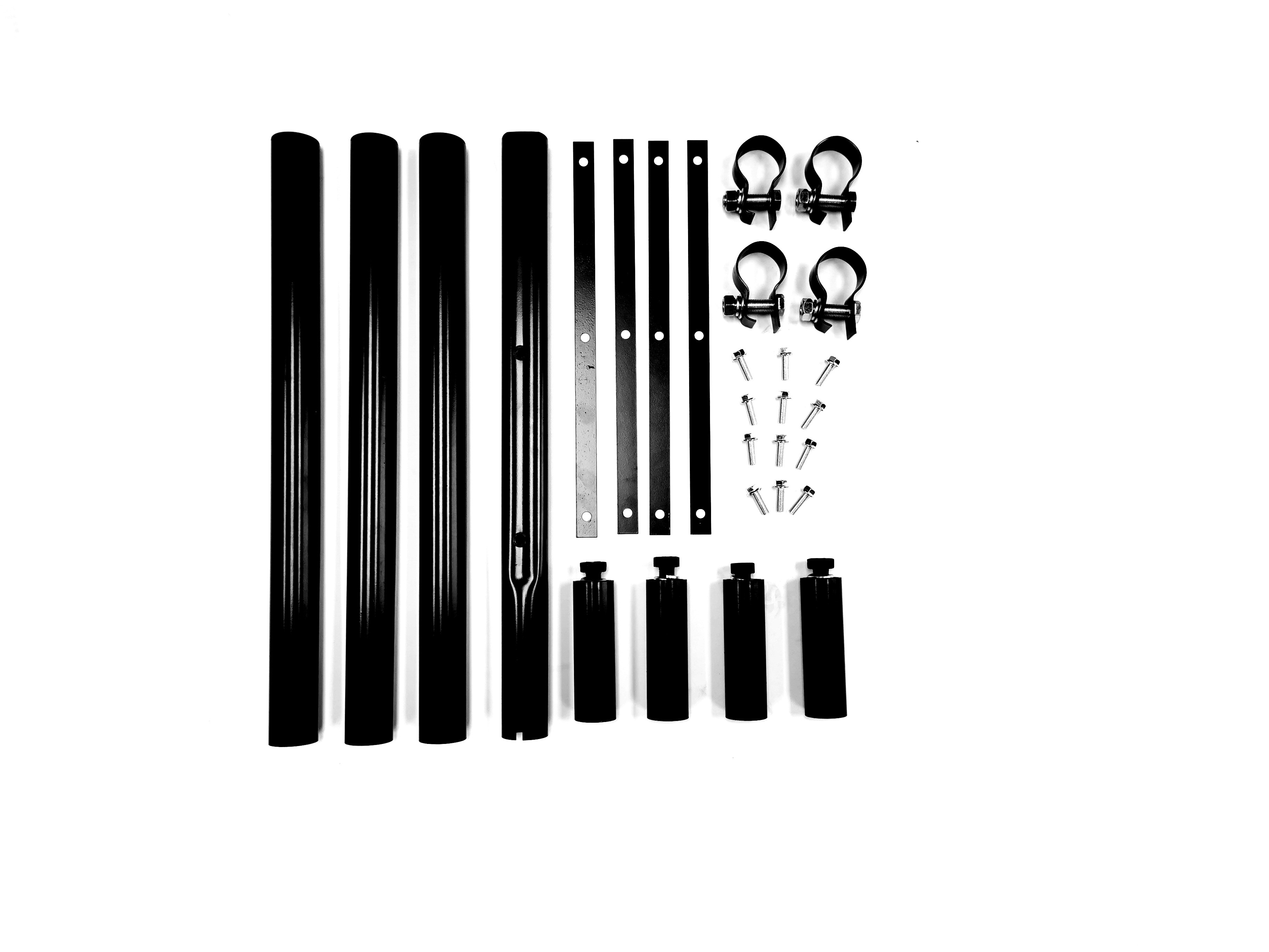 Poly Single Axle Mounting Kit-Flat Pipe