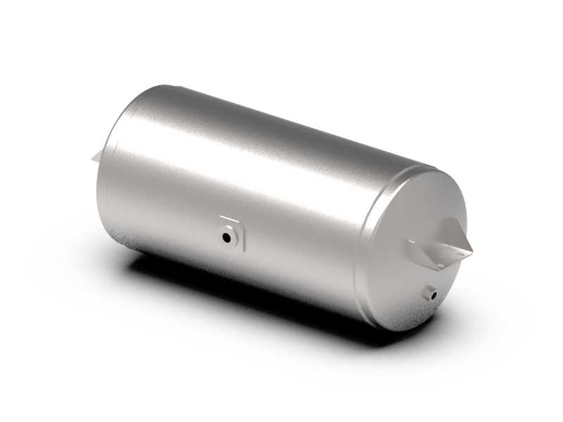 Air tank 12", 29.5" center-to-center (c/c), 2 holes 3/4 NPT