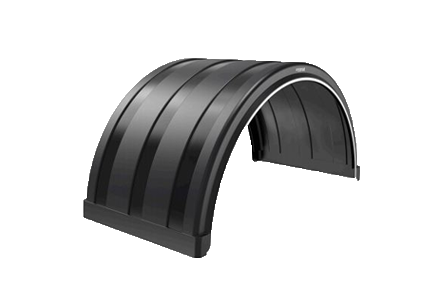 75" Poly Single Axle Fender - Black