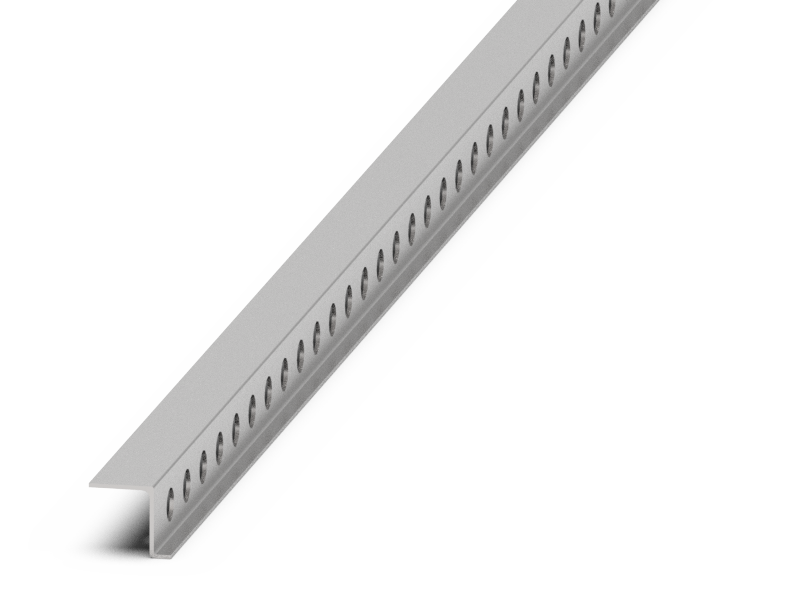 Slide rail , Z-shape, 53 holes, 4" c/c