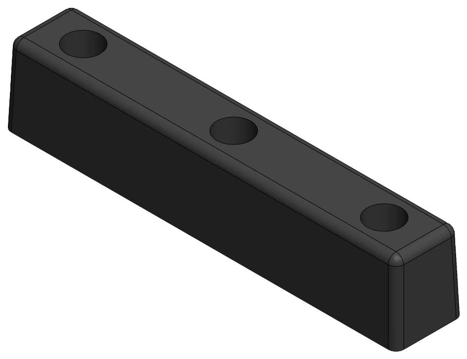 Dhollandia Rubber Block 300 x 60 x 52mm