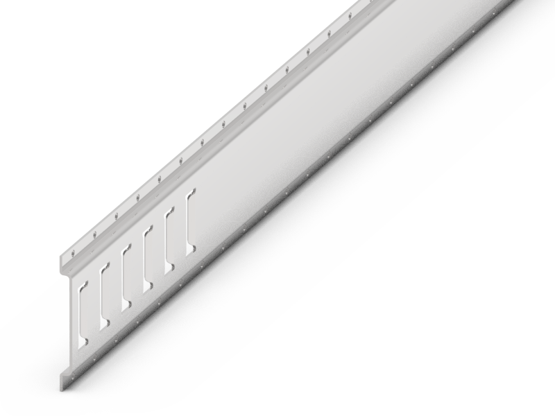 RAIL D'ANCRAGE,SERIE-E,HORIZONTAL,GALV.